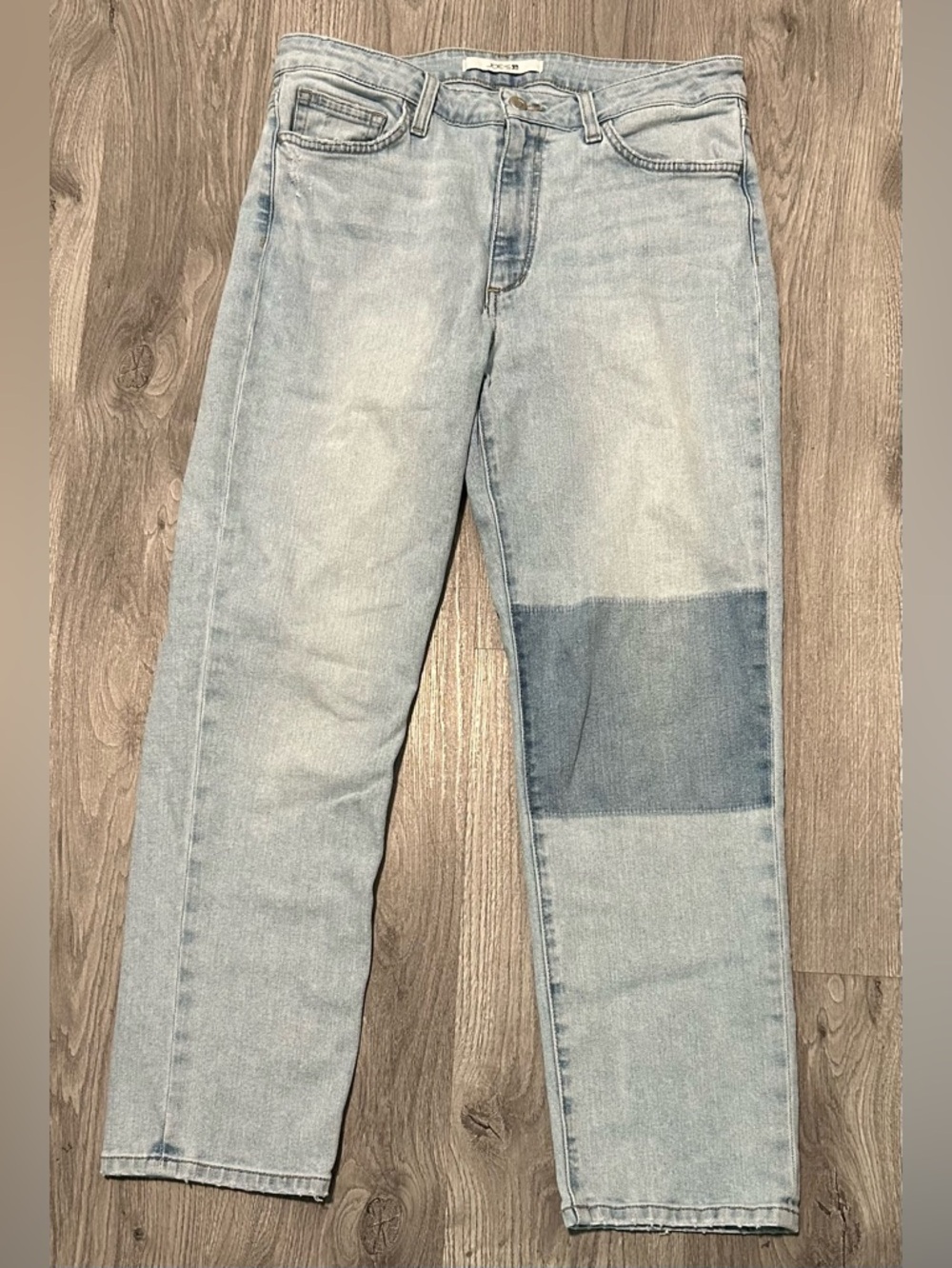 Joe's Jeans Sz 10 Women's Straight Light Blue Patch